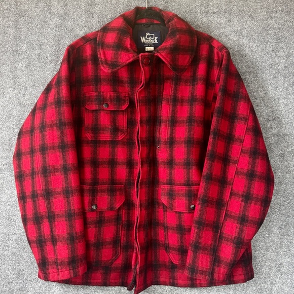 Vintage Woolrich Buffalo Plaid Thinsulate Hunting Jacket XL Made USA
